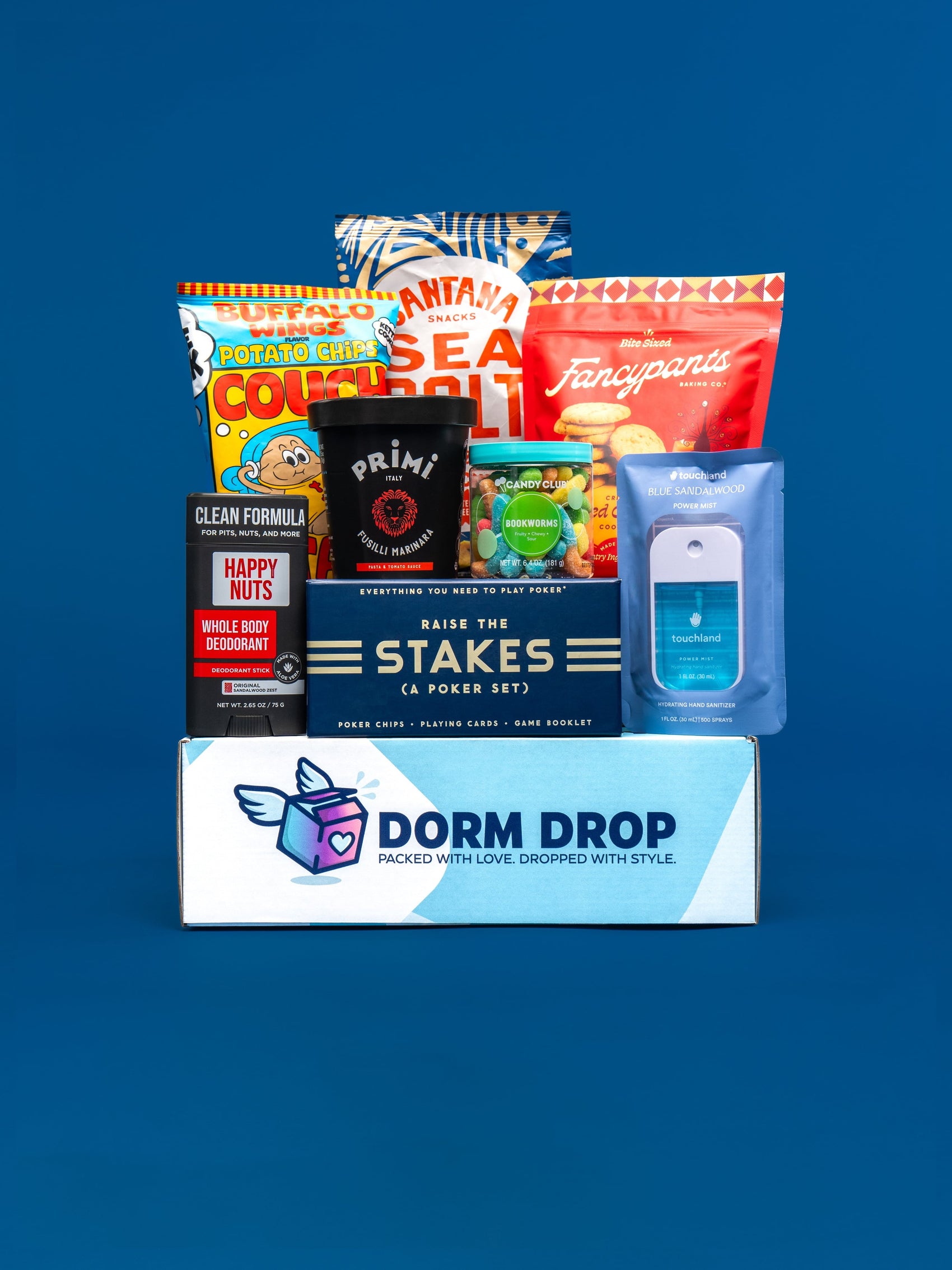 Bold & Chill Dorm Drop care package box for college students